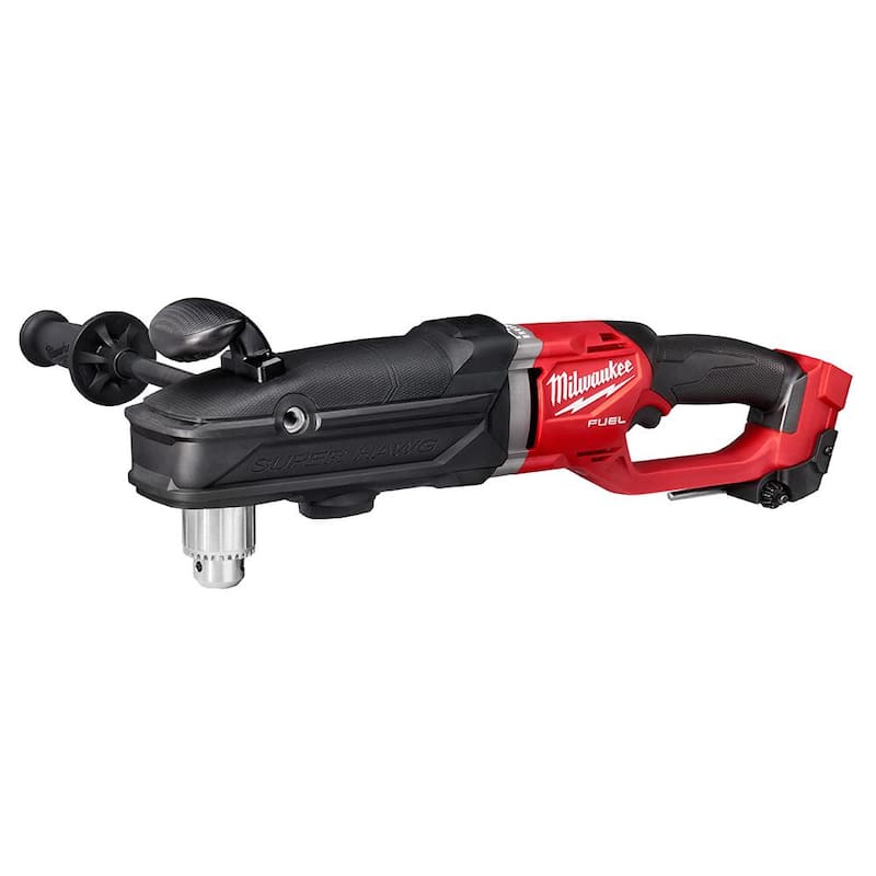 Milwaukee M18 FUEL 18-Volt Lithium-Ion Brushless Cordless GEN 2 Super Hawg Taladro Angular Derecho de 1/2 pulgadas con Batería M18 5.0 Ah - 2809-20-48-11-1850