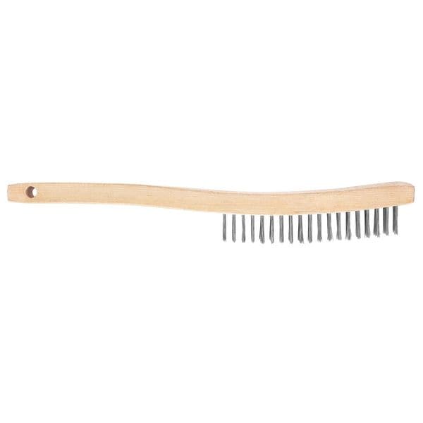 Cepillo de alambre curvado Dewalt de acero inoxidable de 3 x 19 hileras - DW49704