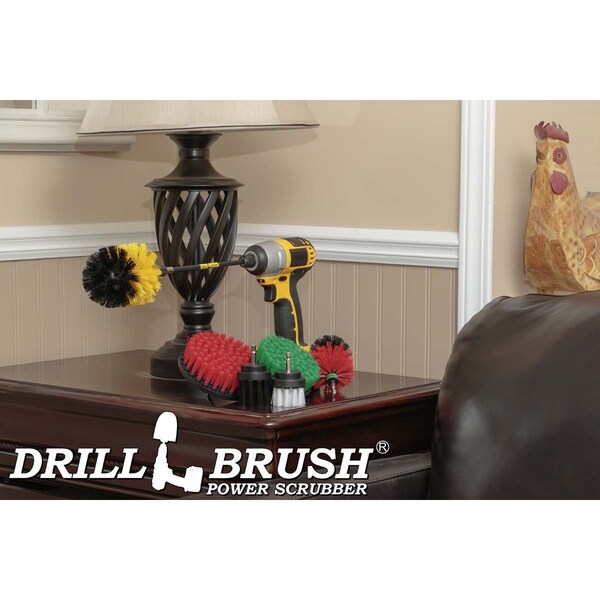 Cepillo para taladro Power Scrubber de Useful Products 7 pulgadas de ancho 5 pulgadas de largo, variedad - SW2YOG4R5M-L2K-7X-QC-DB