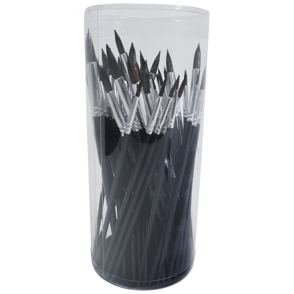 Pinceles de acuarela School Smart de mango corto, SET DE 72 piezas - 248312