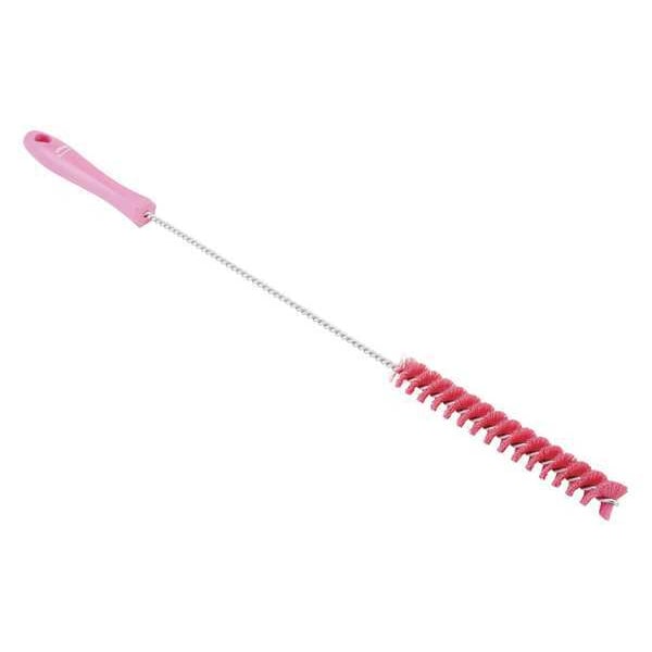 Cepillo de tubo y válvula Remco 3/4", mediano, mango de 14 pulgadas de largo, cepillo de 6 pulgadas de largo, color rosa, 20 pulgadas de largo en total - 53761