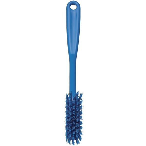 Cepillo de fregar W de Remco 1, Mediano, Mango de 8 3/16 pulgadas de largo, Cerdas de 11 pulgadas de largo, Azul, Plástico, 11 pulgadas de largo en general - 42873