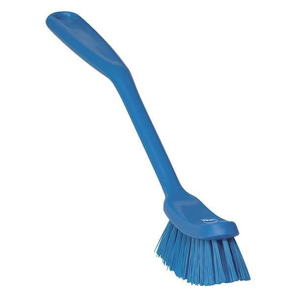 Cepillo de fregar W de Remco 1, Mediano, Mango de 8 3/16 pulgadas de largo, Cerdas de 11 pulgadas de largo, Azul, Plástico, 11 pulgadas de largo en general - 42873