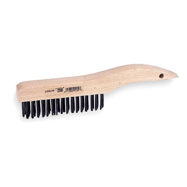 Cepillo Raspador Tough Guy, Mango de 10 pulgadas de largo, Cerdas de 5 3/8 pulgadas de largo, Gris, de Madera, 10 1/4 pulgadas de largo en Total - 1VAF6
