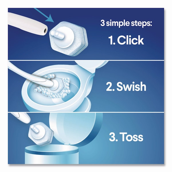 Kit de limpieza desechable para inodoro Clorox Toilet Wand: mango, caddy y recargas - 03191