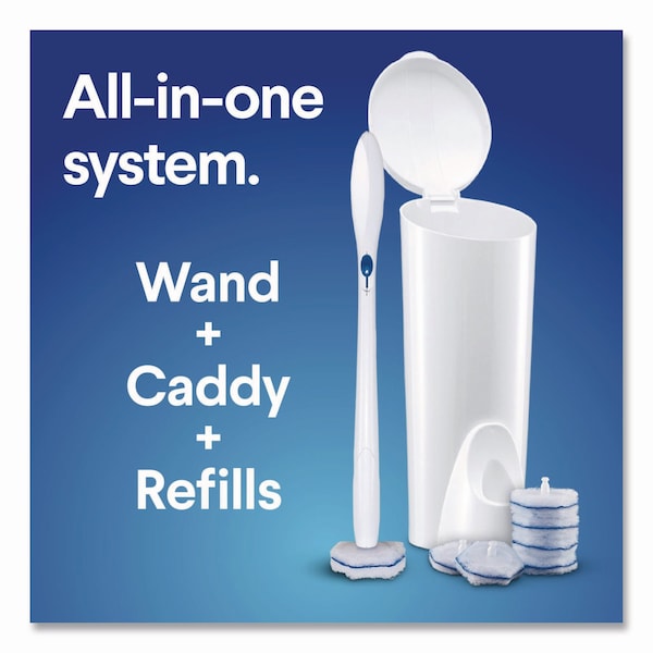 Kit de limpieza desechable para inodoro Clorox Toilet Wand: mango, caddy y recargas - 03191