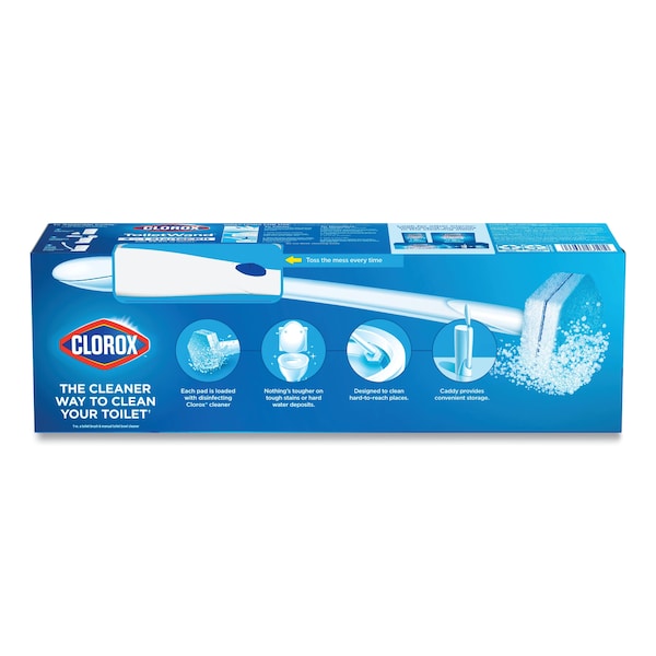 Kit de limpieza desechable para inodoro Clorox Toilet Wand: mango, caddy y recargas - 03191