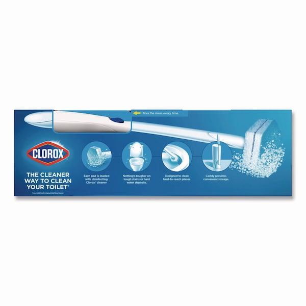 Kit de limpieza desechable para inodoro Clorox Toilet Wand: mango, caddy y recargas - 03191