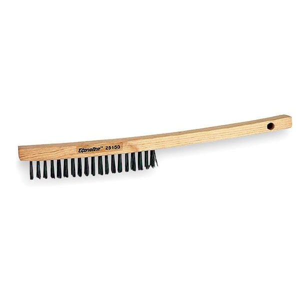 Cepillo para rascar Tough Guy, mango de 13 3/4 pulgadas de largo, cerdas de 6 1/4 pulgadas de largo, color gris, de madera, 13 3/4 pulgadas de largo en total - 1VAF5