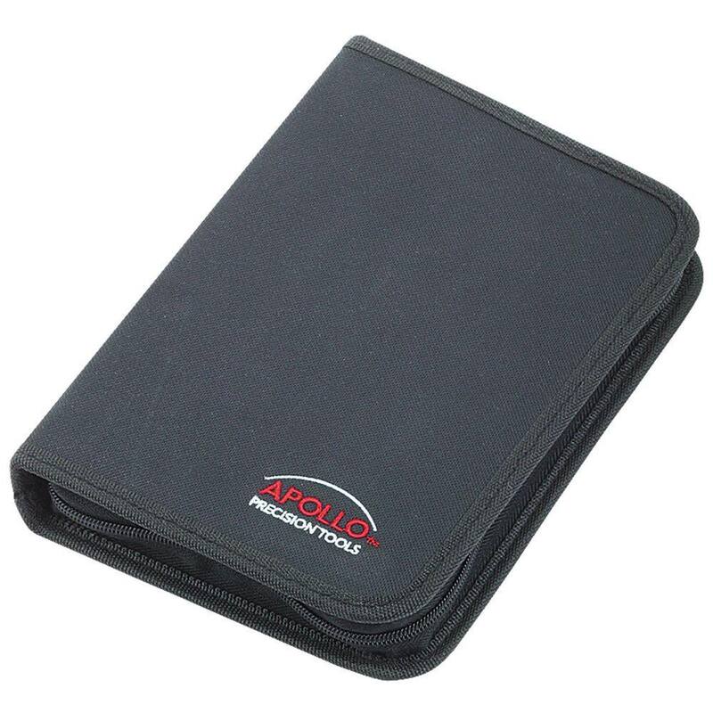 Set de herramientas para auto Apollo en estuche con cierre (56 piezas) - DT9774