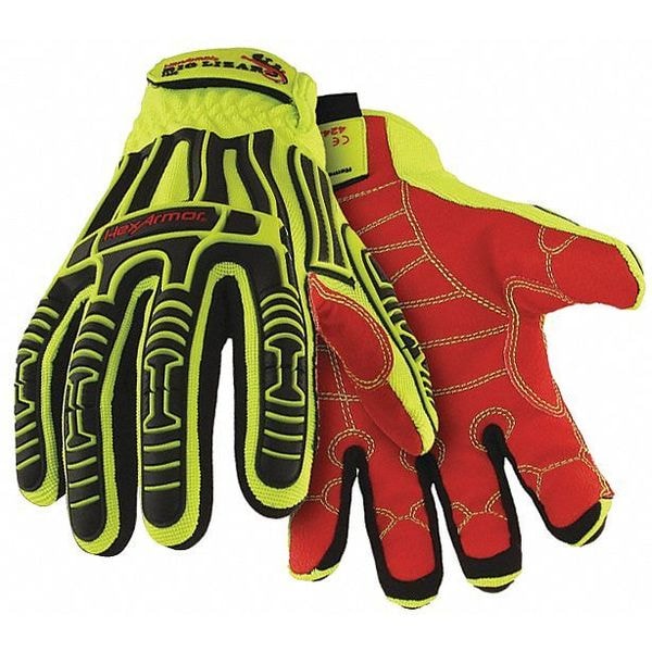 Guantes de seguridad para impacto y resistentes al corte HexArmor Hi-Vis, Nivel de Corte A3, Color Lima, Talla 2XL - 2020-XXL (11)
