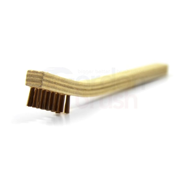 Cepillo Gordon Brush 3x19 Fila 0.018" Cerda de Nylon Mango de Madera Curvado de 13-3/4" - 15PBG-12