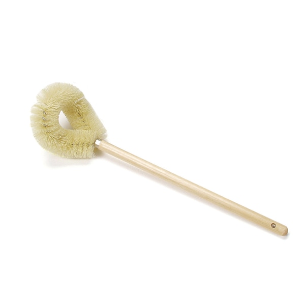 Cepillo para tazón Malish, Blanco, de Madera, 20 pulgadas de Largo en General, 12 Piezas - 190619