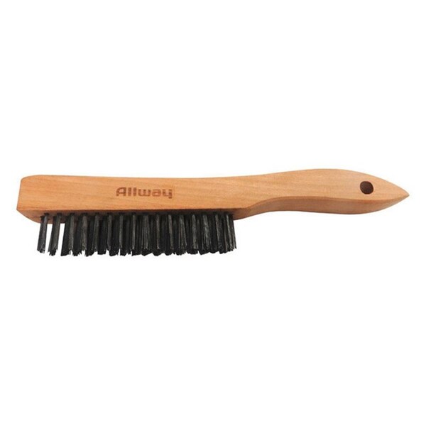 Cepillo para rascar alambre con mango de madera para zapato Gizmo WB416 de 9.5 x 1.06 pulgadas - GI157740