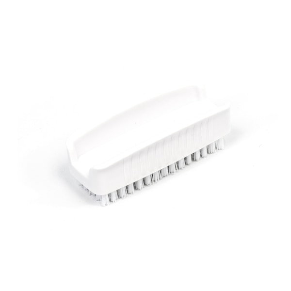 Cepillo de mano y uñas Malish, 4 pulgadas, Nylon, blanco, cepillo de 4 pulgadas de largo, blanco, plástico - 2090SP