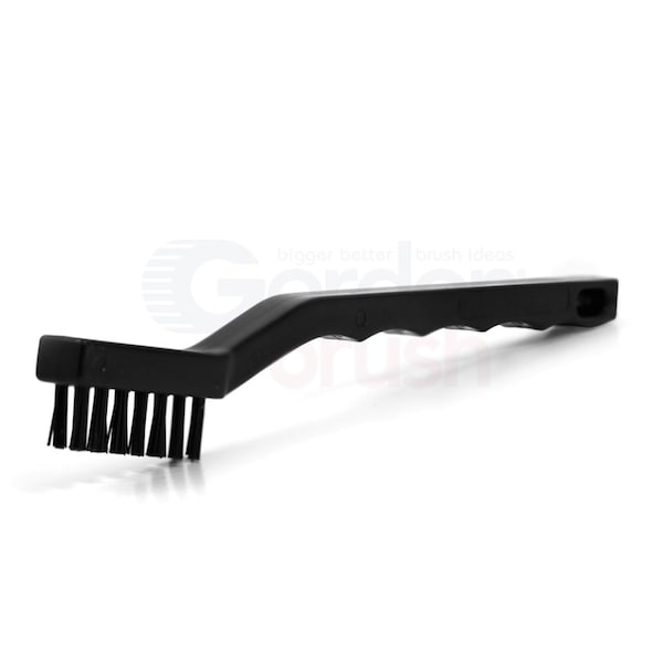 Cepillo de tira de canal Gordon Brush H1" No. 4, cerdas de .010" color negro 100% conductor - 21N-020G-12
