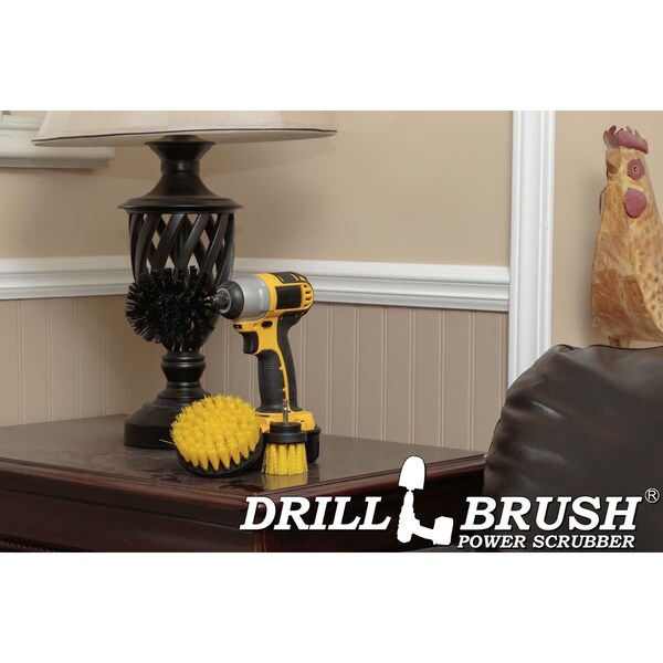 Cepillo para Taladro Drillbrush - Cocina - Limpiador de lechada - Estufa - Horno - Ollas y sartenes - Y4S2L-KO-QC-DB