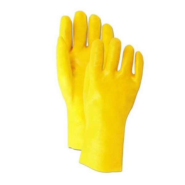 Guantes de PVC Magid MultiMaster Smooth Finish con forro de algodón, paquete de 12 - T1182