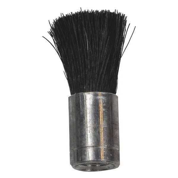 Cepillo de flujo Michigan Brush 5/8 in W Flow Through Brush, Mango L No aplicable, Cepillo de 1 7/8 in L, Negro, de madera, 2 in L en general - LBF-5HH