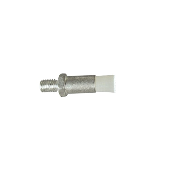 Cepillo de flujo a través de hilo macho con cuerpo de 1/4" D, cerdas de nailon y orificio de .033" - Gordon Brush 901717N