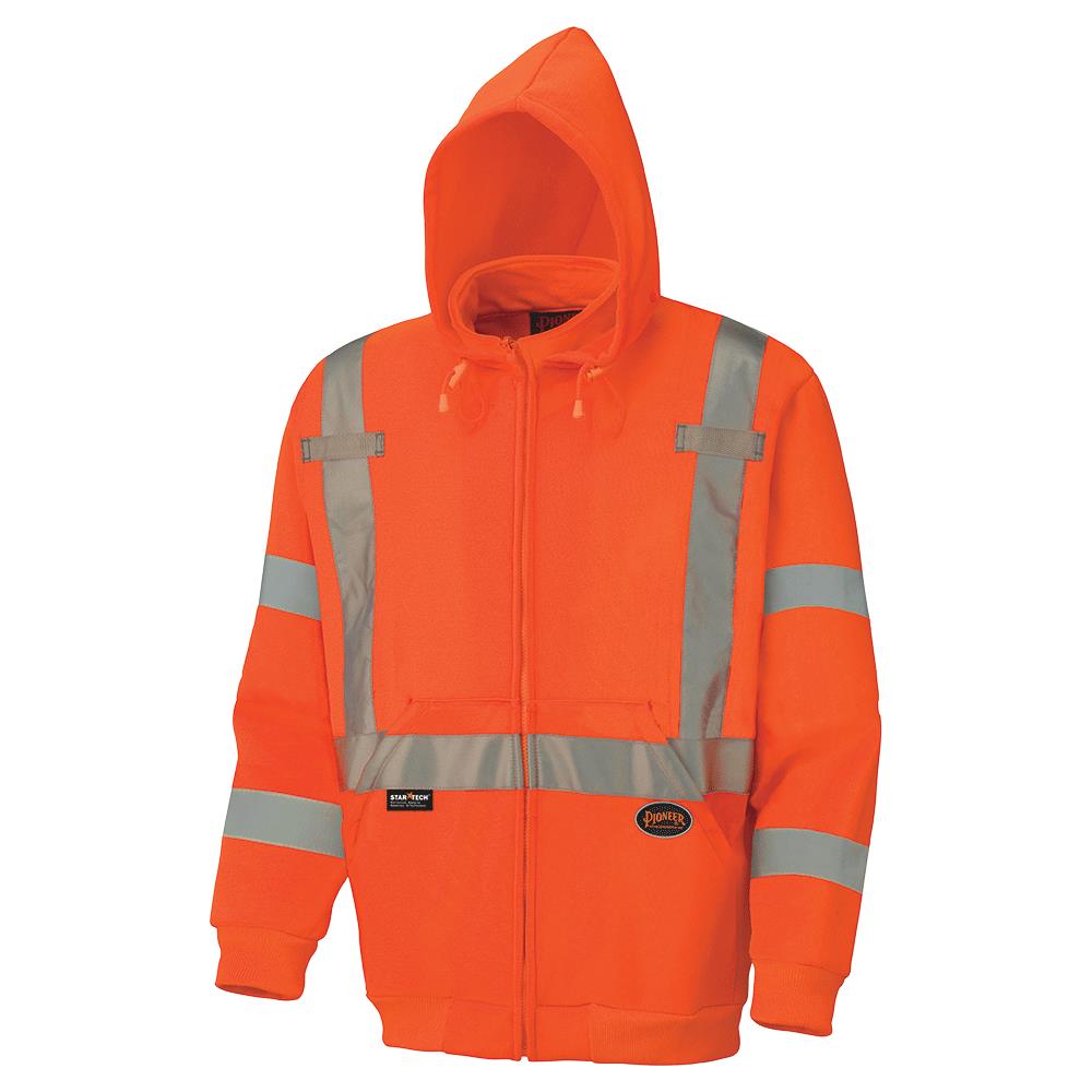 Sudadera de felpa naranja unisex para adulto Pioneer (Talla 2XL)