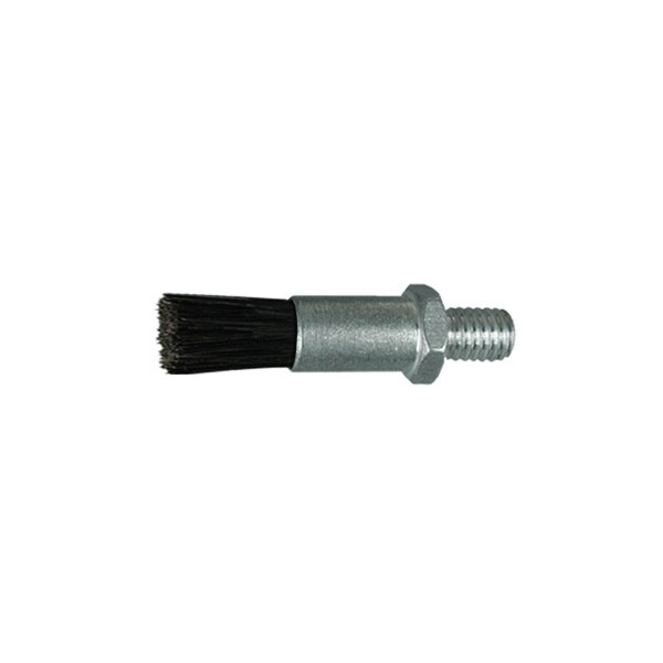 Cepillo de flujo a través con cuerpo de 5/8" D, relleno de pelo de cabra y orificio de .093" con rosca macho - 901714G de Gordon Brush