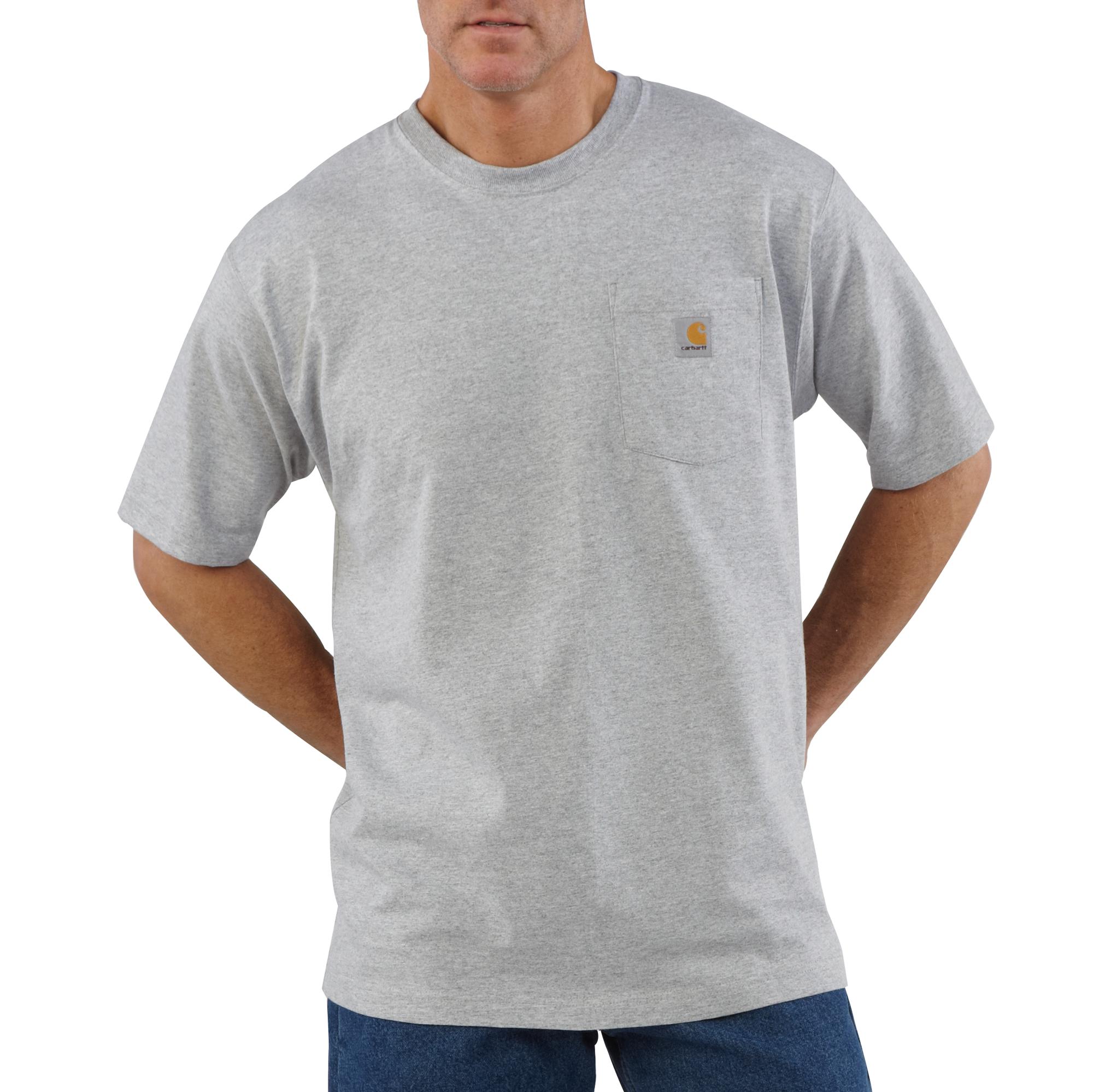 Playera de punto de manga corta color café para hombre de Carhartt (Talla 3XL)