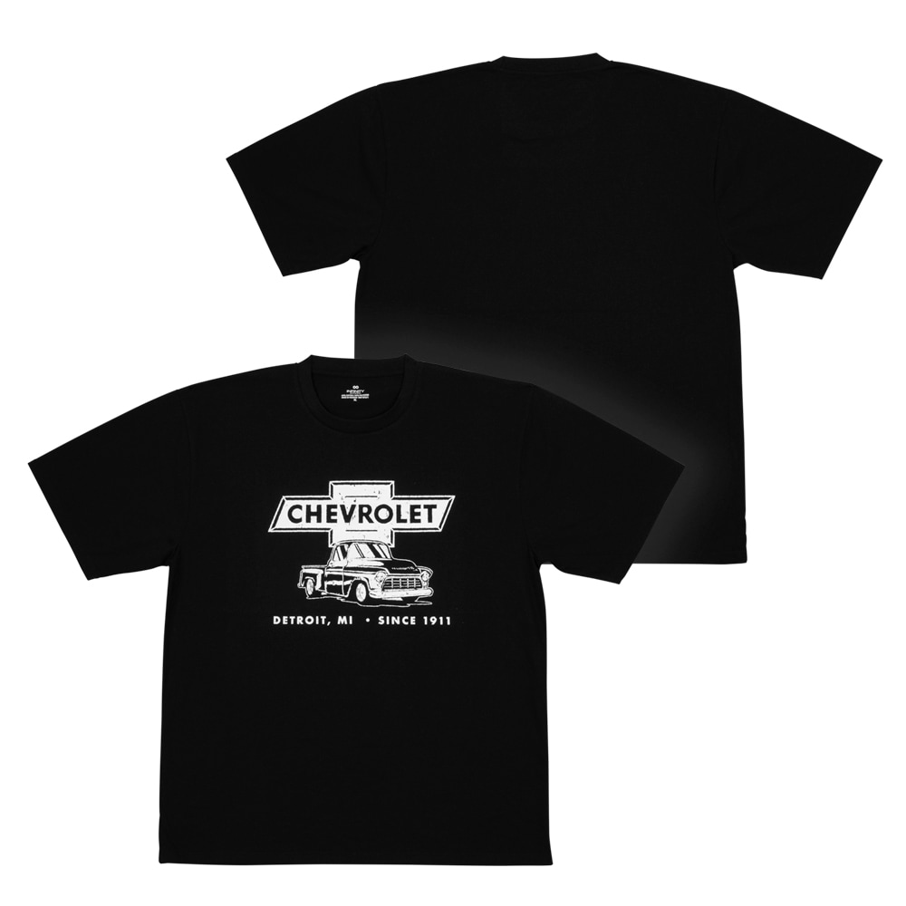 Playera tipo jersey de manga corta para hombre en color negro de Chevrolet ( 3XL ) CHY-1458-CR-3XL