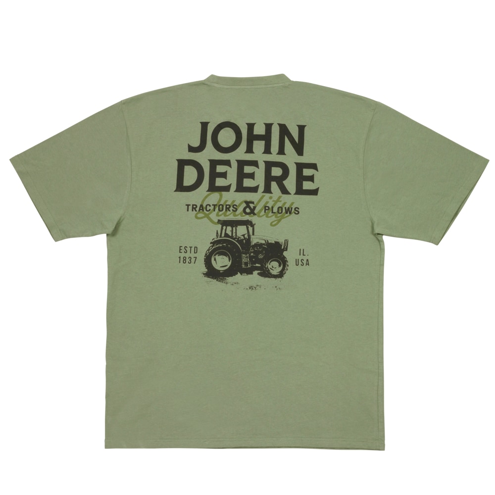 Playera de Manga Corta Verde para Hombre de John Deere (Talla 3XL)