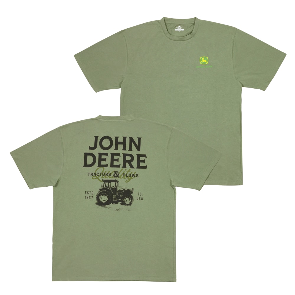 Playera de Manga Corta Verde para Hombre de John Deere (Talla 3XL)