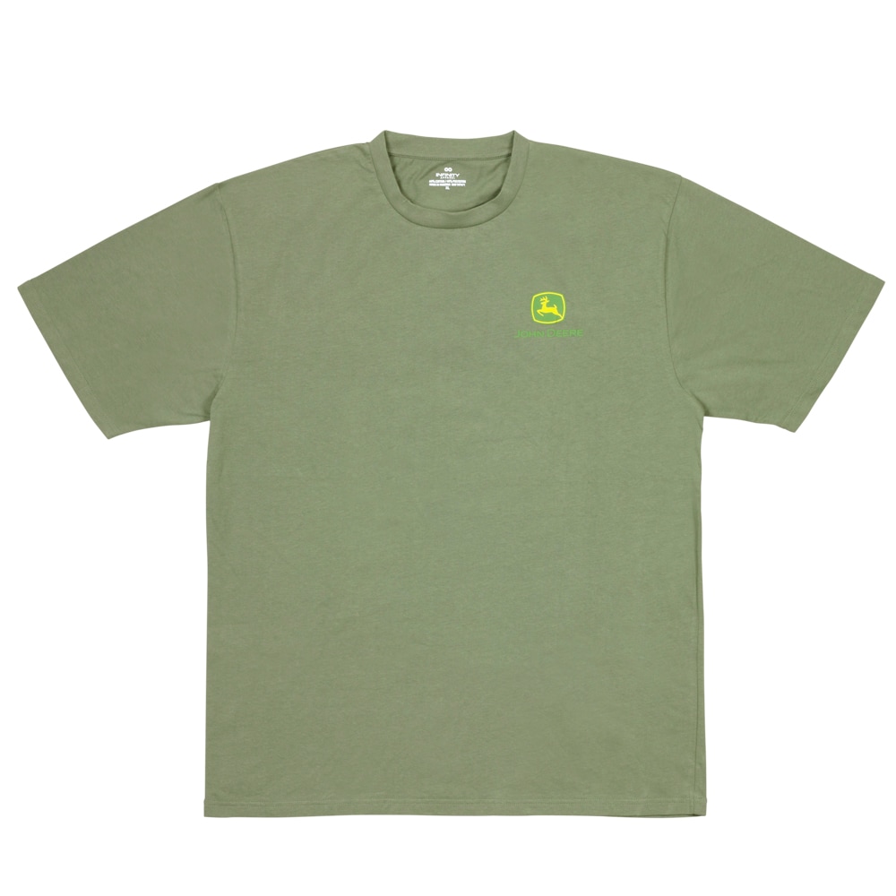 Playera de Manga Corta Verde para Hombre de John Deere (Talla 3XL)