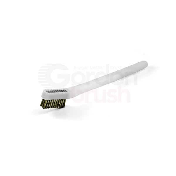 Cepillo de 3 x 11 filas con mango de acetal y cerdas de acero inoxidable de 0.003" Gordon Brush - 33SSDG-12