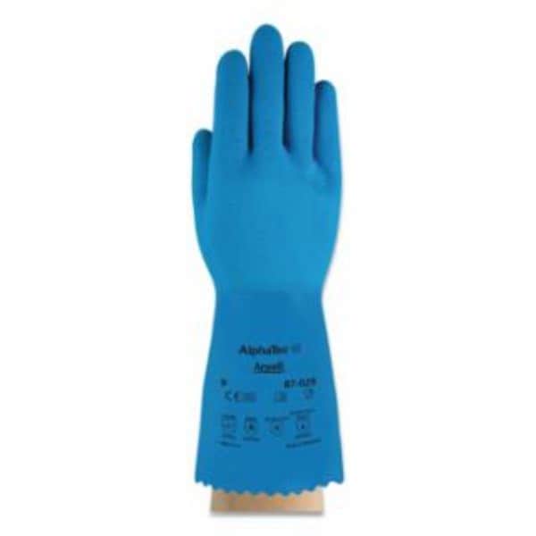 Guante de goma de látex natural de nailon Tool 87 029, azul - 13 Gauge - Talla 11 - TO3684861