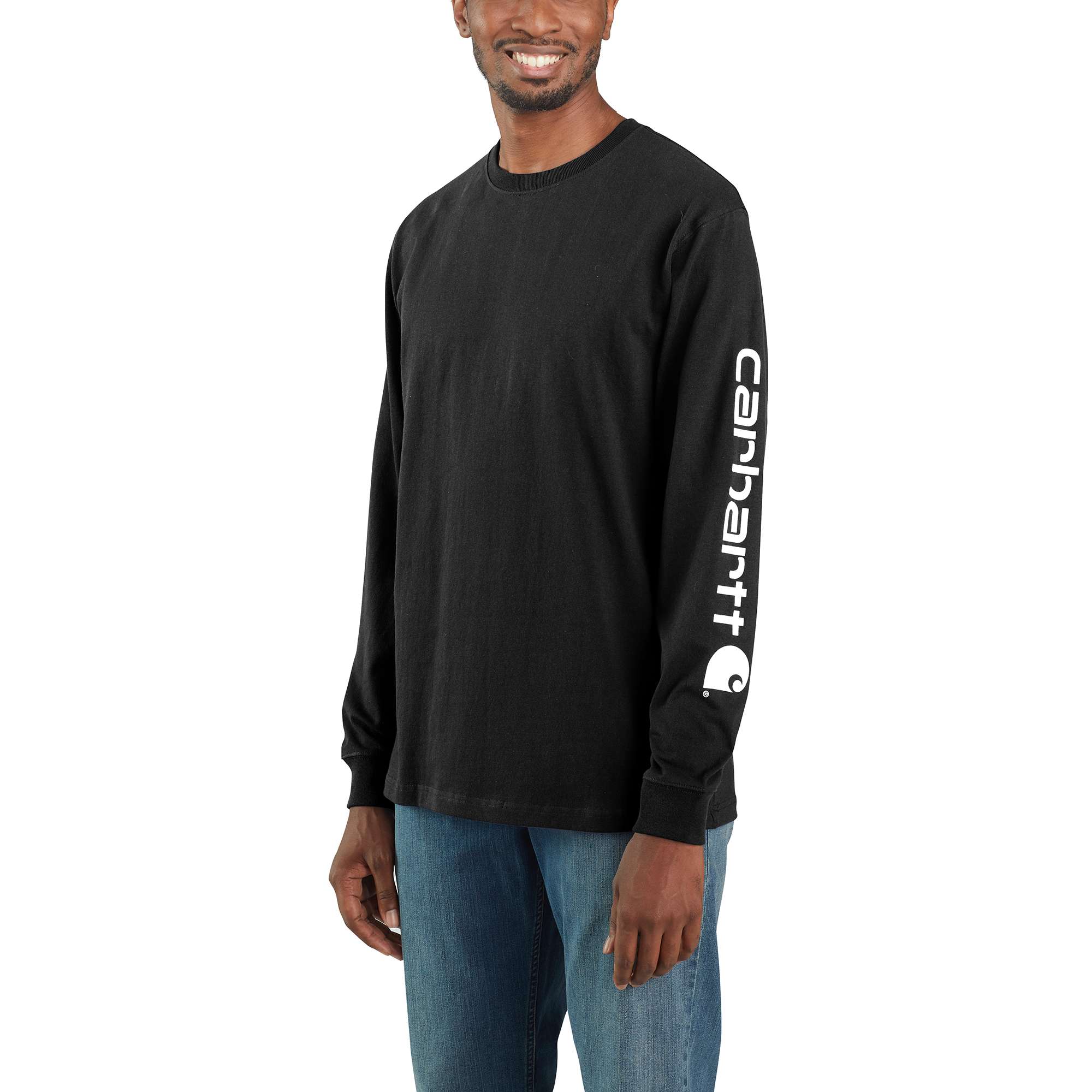 Sudadera negra de manga larga de punto para hombre de Carhartt (talla 3XL)
