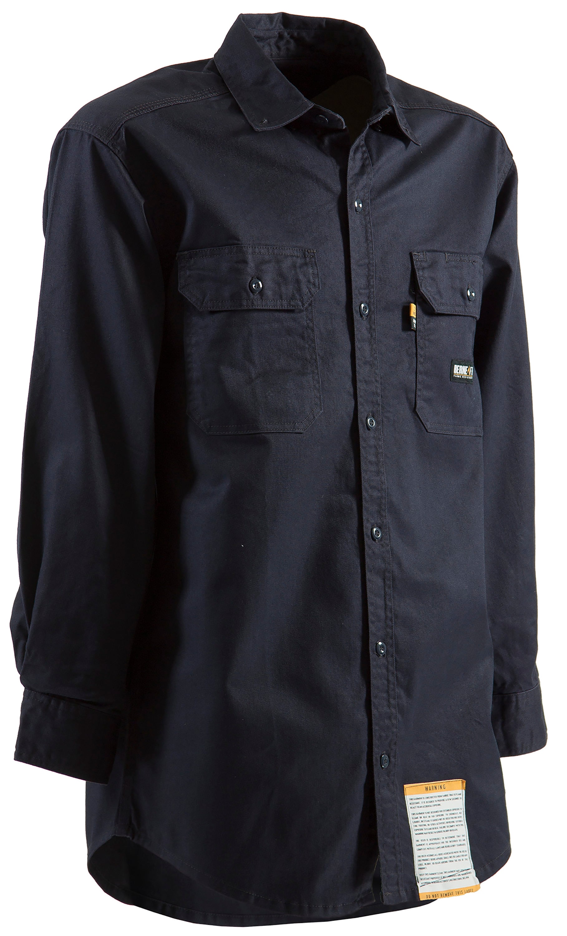 Camisa de manga larga de twill azul para hombre (talla 3XL)
