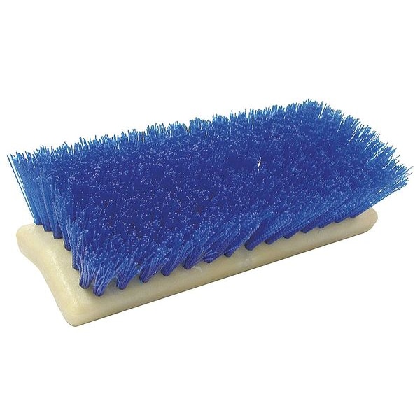 Cepillo para fregar Tough Guy de 10 pulgadas con recorte azul de 1-3/4 pulgadas, Cabezal de repuesto - 4KNC6