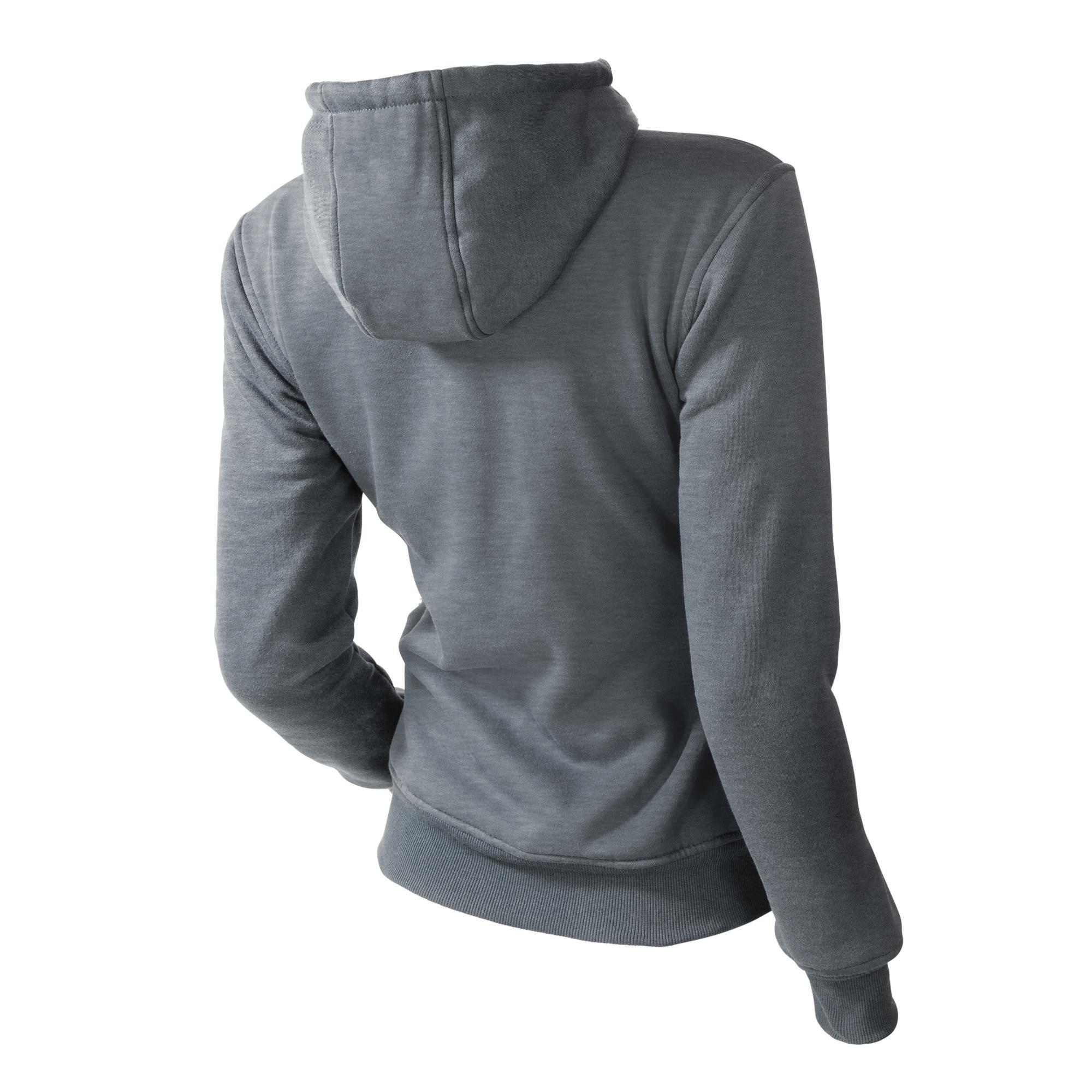 Sudadera con calefacción para mujer en gris (talla grande)