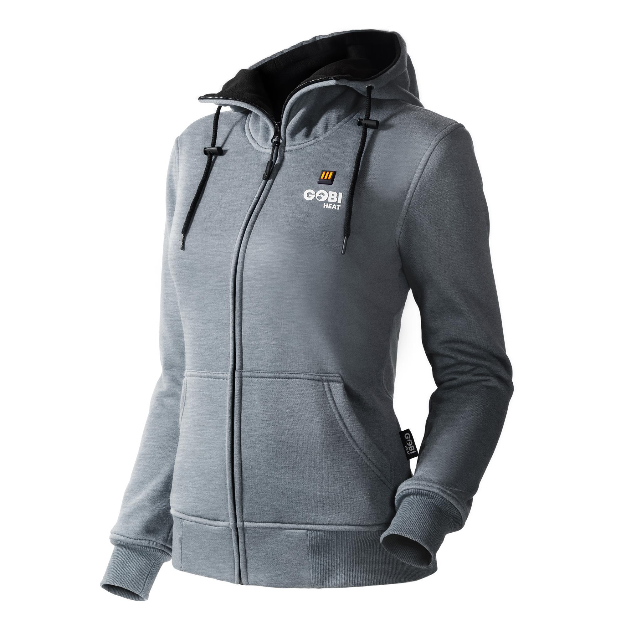 Sudadera con calefacción para mujer en gris (talla grande)
