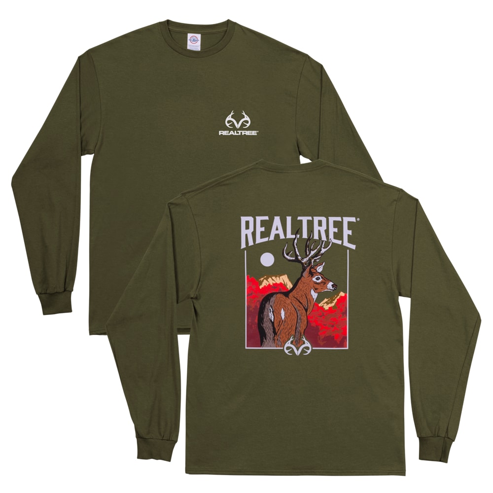 Playera de manga larga verde de jersey para hombre de Realtree (tamaño mediano) RTR-0303-GS M