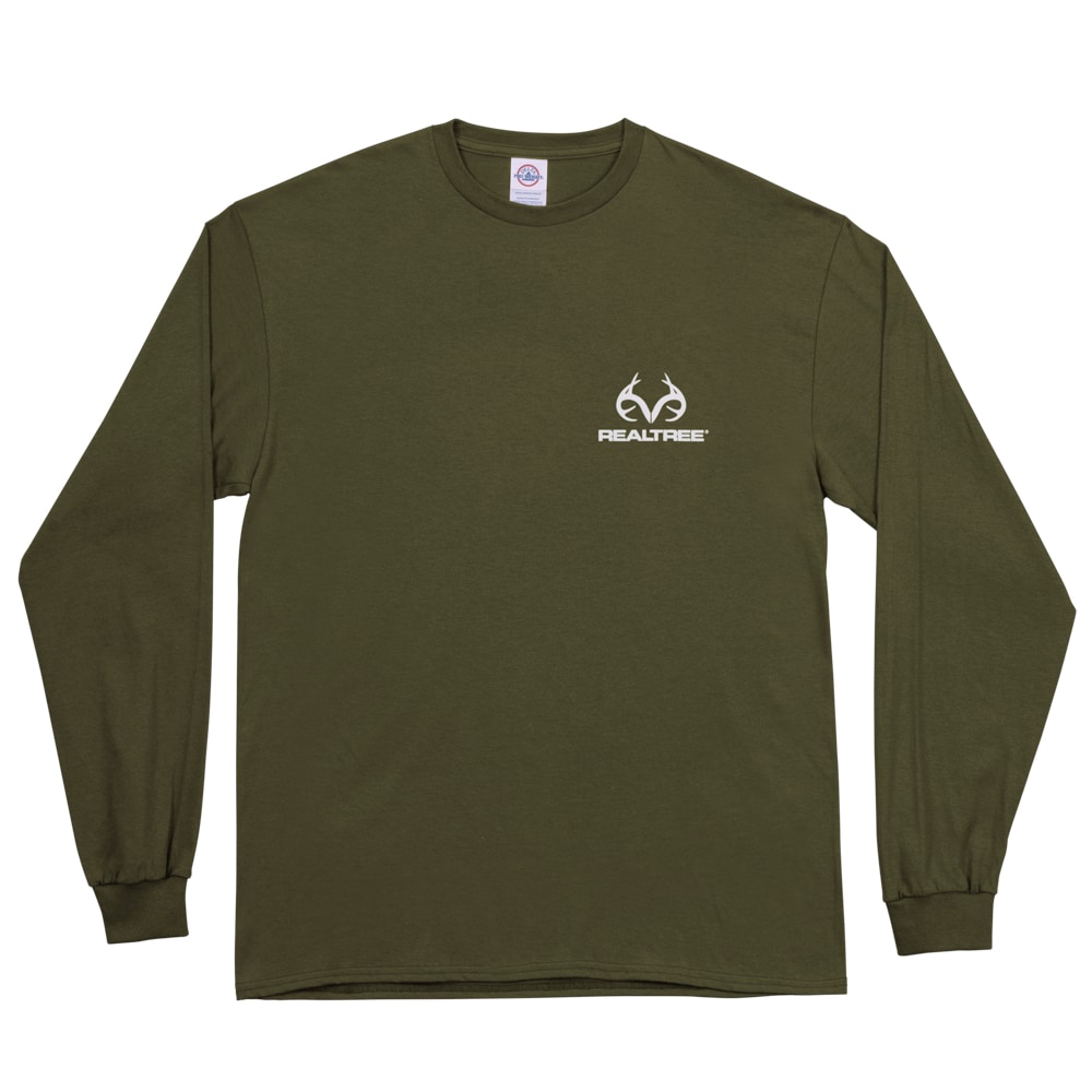 Playera de manga larga verde de jersey para hombre de Realtree (tamaño mediano) RTR-0303-GS M