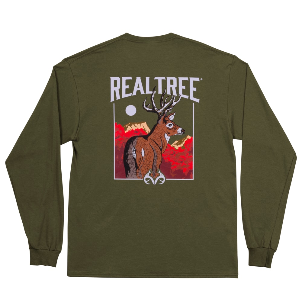Playera de manga larga verde de jersey para hombre de Realtree (tamaño mediano) RTR-0303-GS M