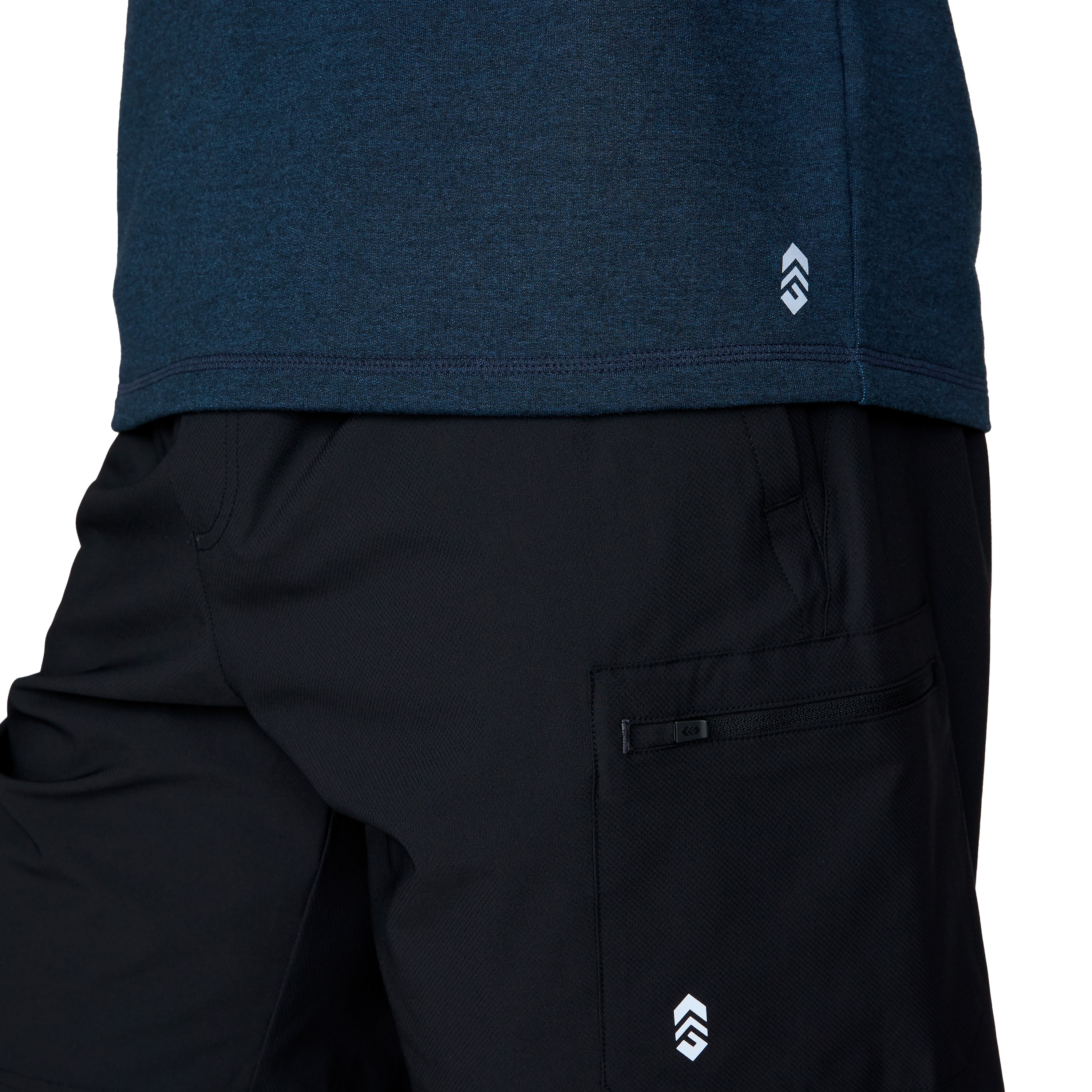 Sudadera sólida azul de manga larga para hombre de Free Country (Talla Grande)
