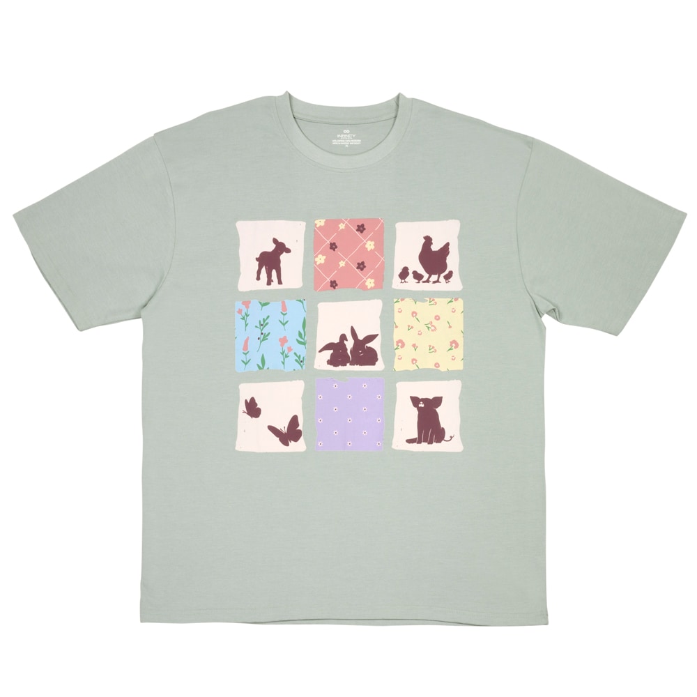 Playera de manga corta verde para mujer de Infinity Brands (Talla Grande)