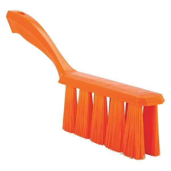 Vikan Cepillo de Banco W de 1 1/2 pulgadas, Mediano, mango de 7 pulgadas de largo, cepillo de 6 1/2 pulgadas de largo, color naranja, plástico, 13 pulgadas de largo en total - 45857