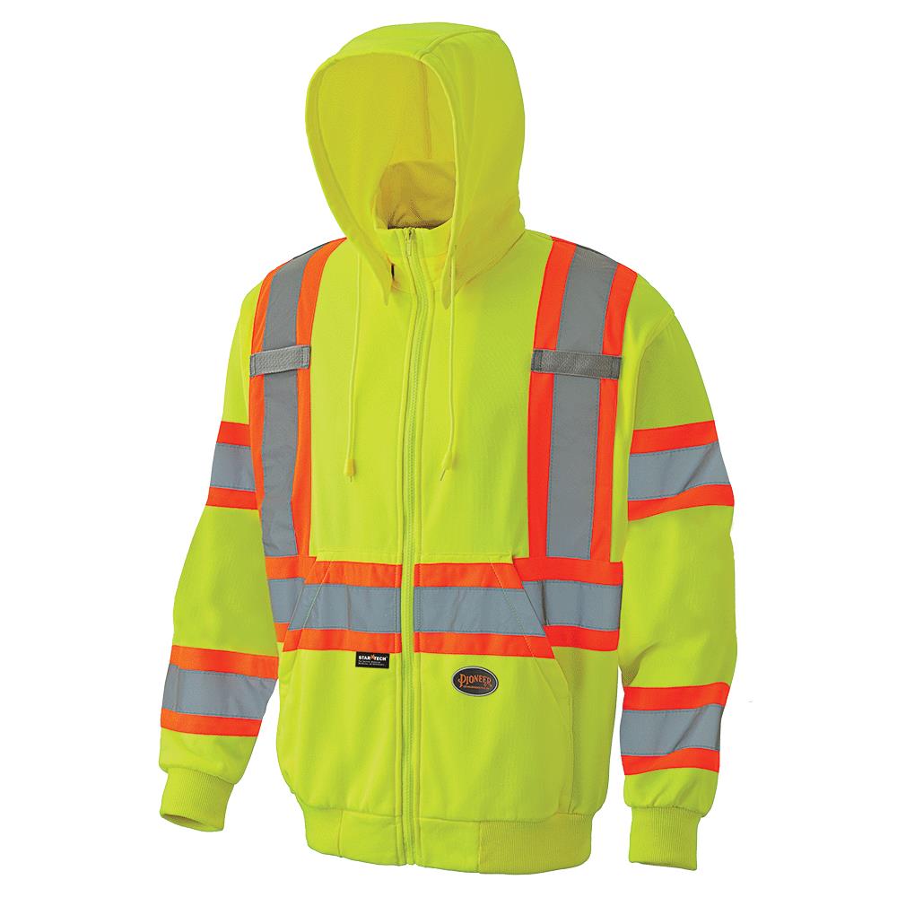 Sudadera con capucha amarilla unisex para adultos Pioneer (Mediana)