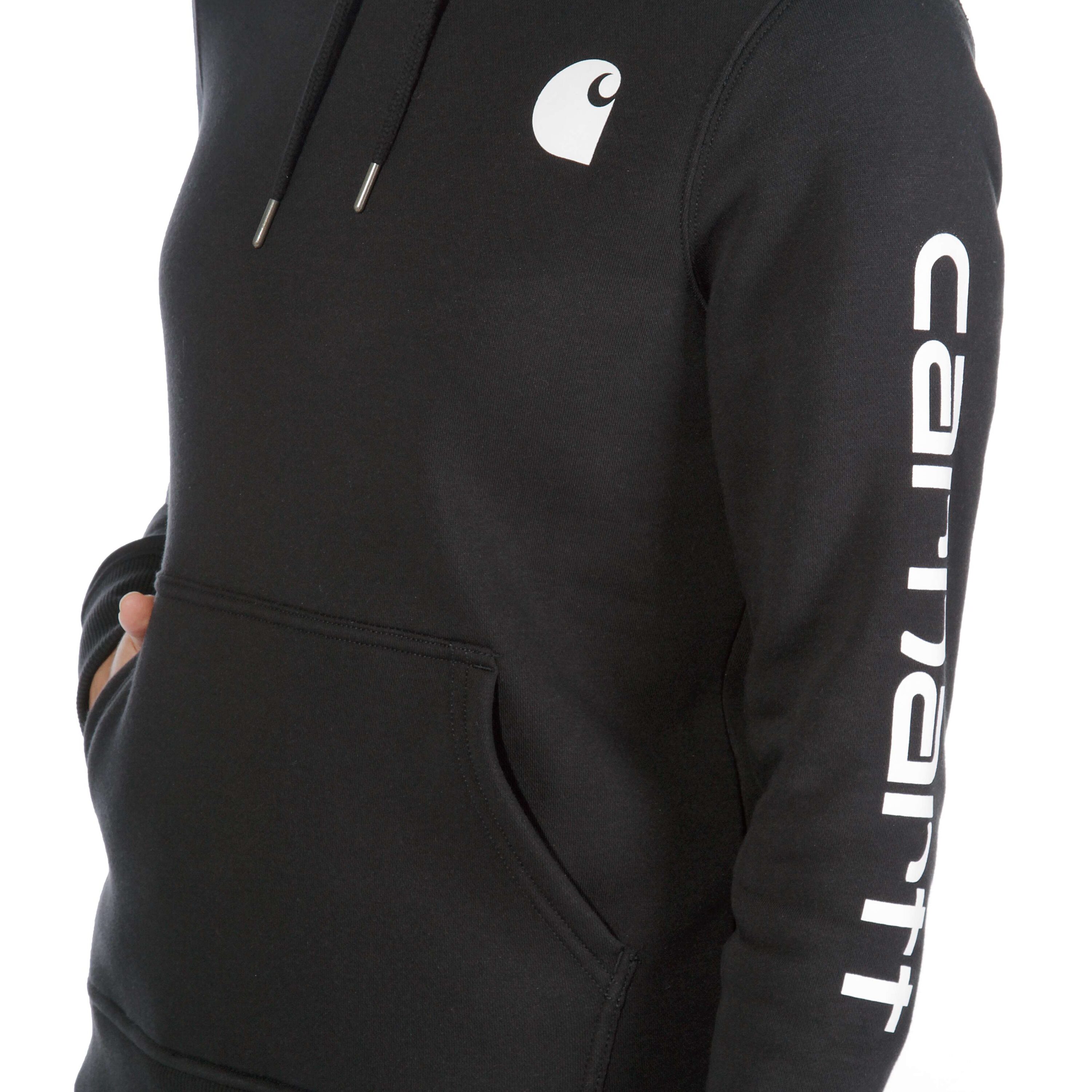 Sudadera con capucha de manga larga de punto negro para mujer de Carhartt (Talla Mediana) 102791-001MREG