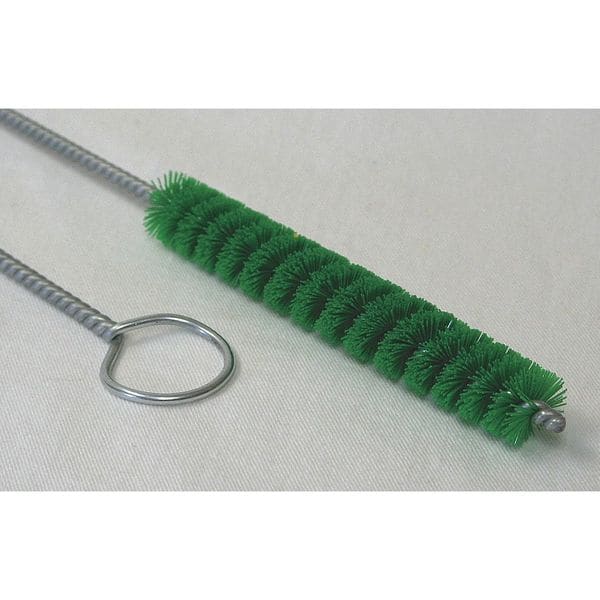 Cepillo para tuberías Tough Guy, mango de 31 pulgadas de largo, cepillo de 5 pulgadas de largo, color verde, polipropileno, 36 pulgadas de largo en total - 2VHA7
