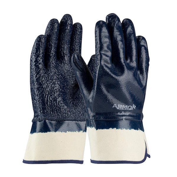 Guantes resistentes a productos químicos Pip 10-4/5", Nitrilo, L, paquete de 12 - 56-3147/L