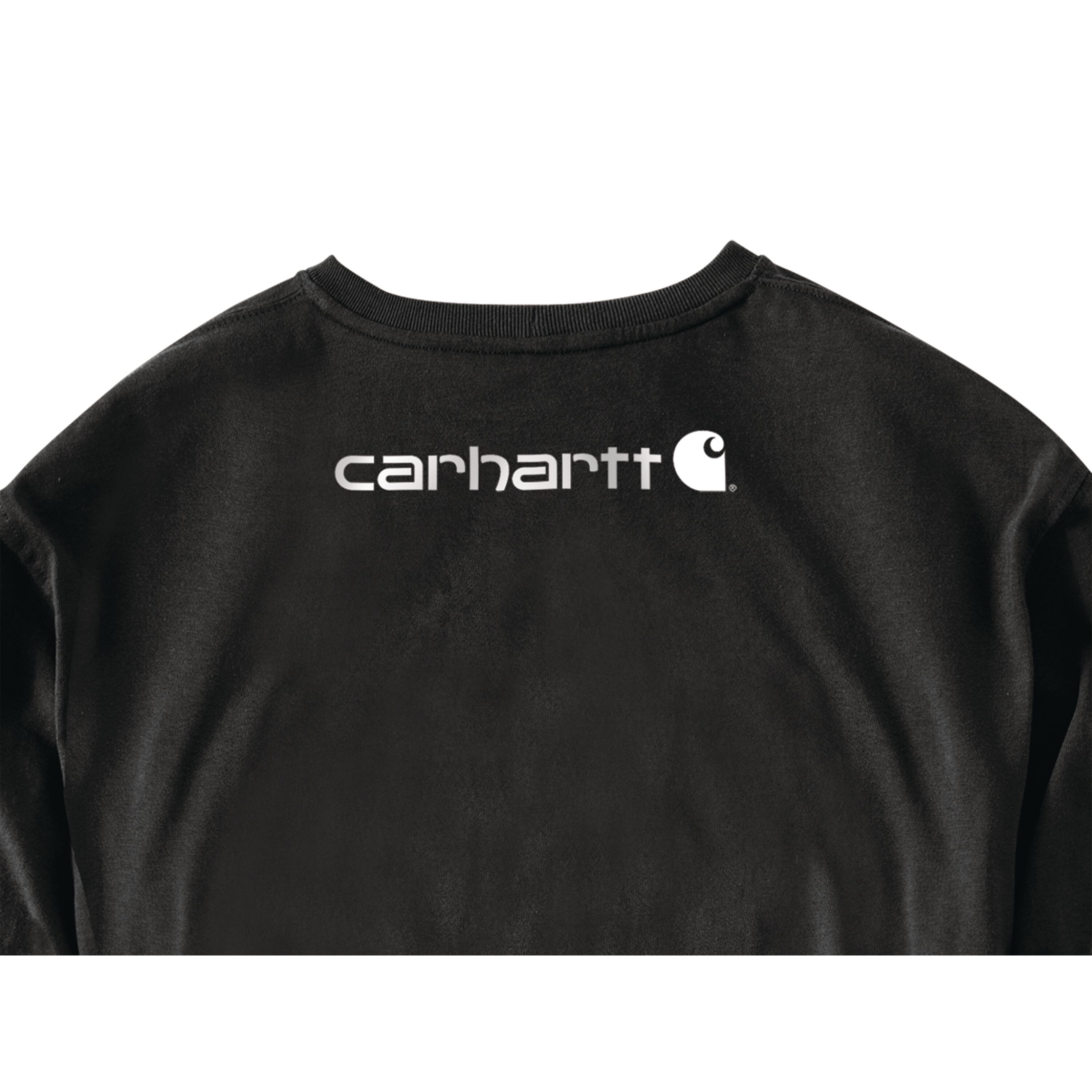 Playera negra de manga larga de punto sólido para hombres de Carhartt (talla 2XL) K231-NEGRO-XXL