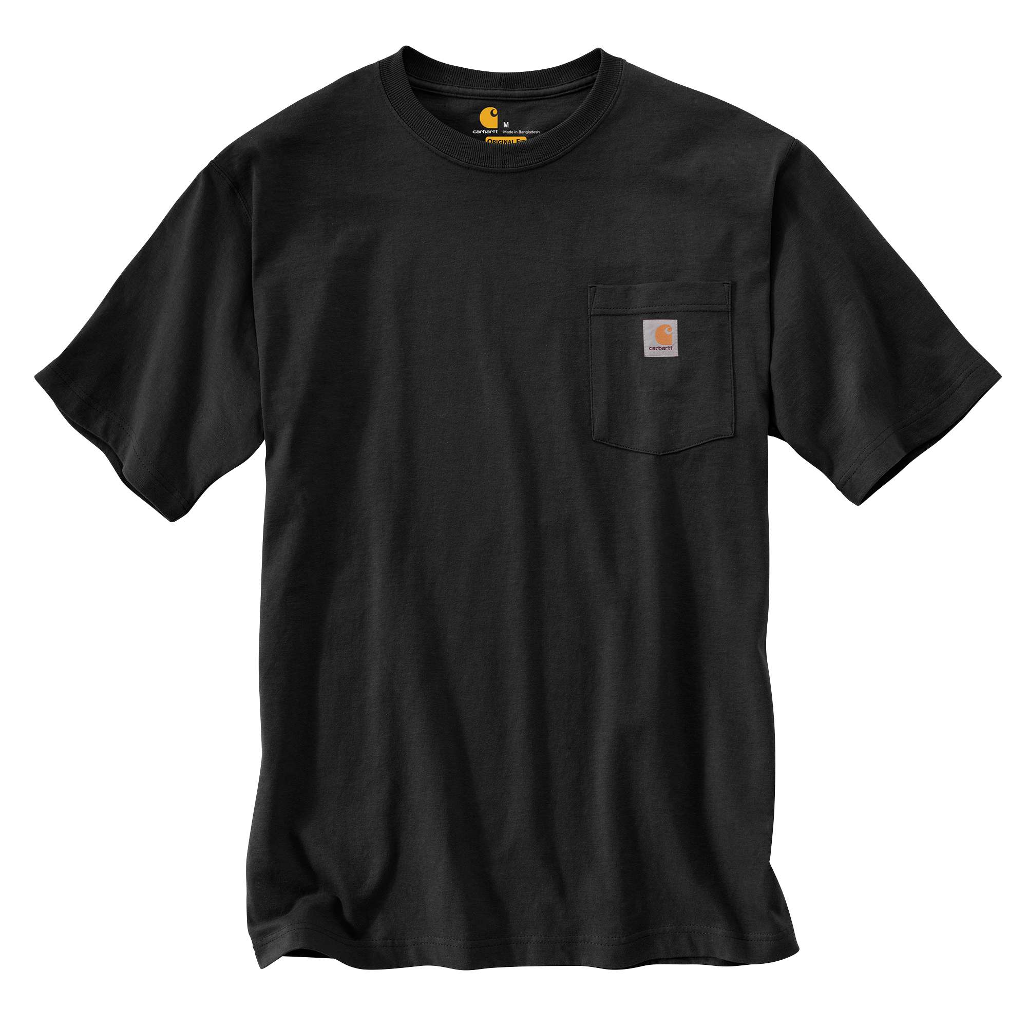 Playera de Punto de manga corta negra para hombre de Carhartt (XL)